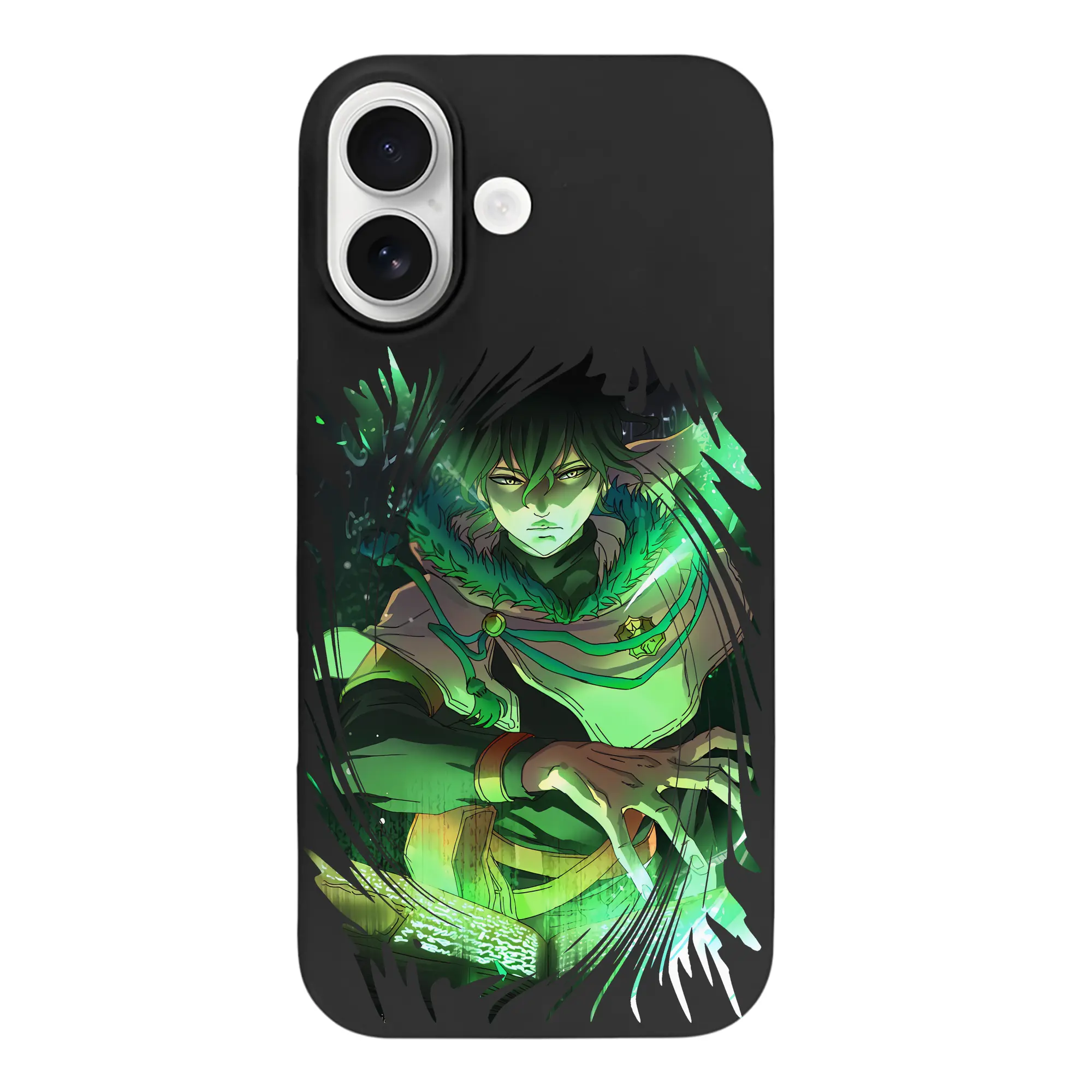 ブラッククローバー グッズ ユノ・グリンベリオール - iPhone 17 シリーズ シリコンケース 薄型 耐衝撃 指紋防止 ソフトタッチカバー 精密フィット 傷防止 保護ケース iPhone 17/17 Air/17 Pro/17 Pro Max 対応